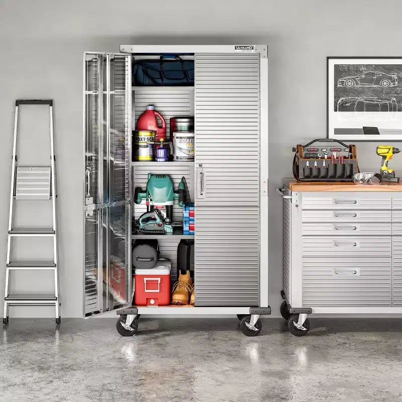 Armadio contenitore mobile, 91 x 46 x 183 cm
