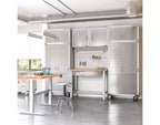 Armadio contenitore mobile, 91 x 46 x 183 cm