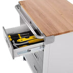 Cassettiera a 4 cassetti con piano in legno, 28 x 25 x 34,5