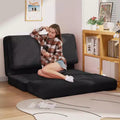 Mjkone Bean Bag Bed,Washable Soft Faux Fur Folding Floor Sofa Chair,Foam Filling Wall CouchFloor Mattress