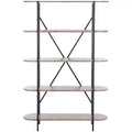 Figaro 4 Tier Bookcase - ETG4201 - Brown/Black - Safavieh