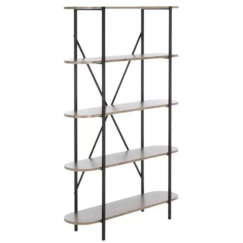 Libreria a 4 ripiani - Marrone/Nero