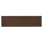 Credenza con buffet a 4 ante con grande capacità di stoccaggio, ante in vetro e ripiani regolabili per sala da pranzo e soggiorno, Espresso
