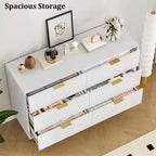Comodino a 6 cassetti per camera da letto, cassettiera in legno, cassettiere moderne, per soggiorno, armadio, corridoio, ingresso
