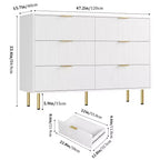 Comodino a 6 cassetti per camera da letto, cassettiera in legno, cassettiere moderne, per soggiorno, armadio, corridoio, ingresso