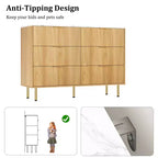 Comodino a 6 cassetti per camera da letto, cassettiera in legno, cassettiere moderne, per soggiorno, armadio, corridoio, ingresso