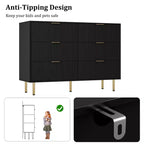 Comodino a 6 cassetti per camera da letto, cassettiera in legno, cassettiere moderne, per soggiorno, armadio, corridoio, ingresso