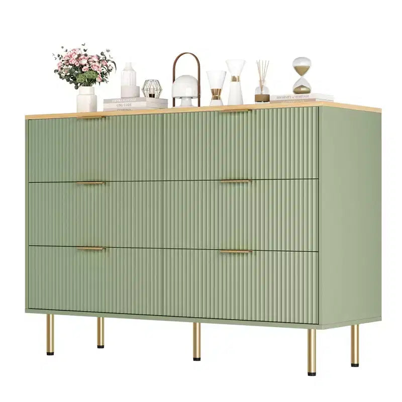 Comodino a 6 cassetti per camera da letto, cassettiera in legno, cassettiere moderne, per soggiorno, armadio, corridoio, ingresso