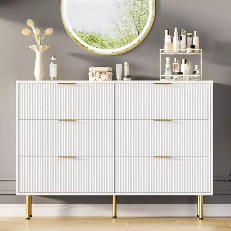 Comodino a 6 cassetti per camera da letto, cassettiera in legno, cassettiere moderne, per soggiorno, armadio, corridoio, ingresso