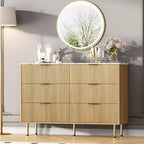 Comodino a 6 cassetti per camera da letto, cassettiera in legno, cassettiere moderne, per soggiorno, armadio, corridoio, ingresso