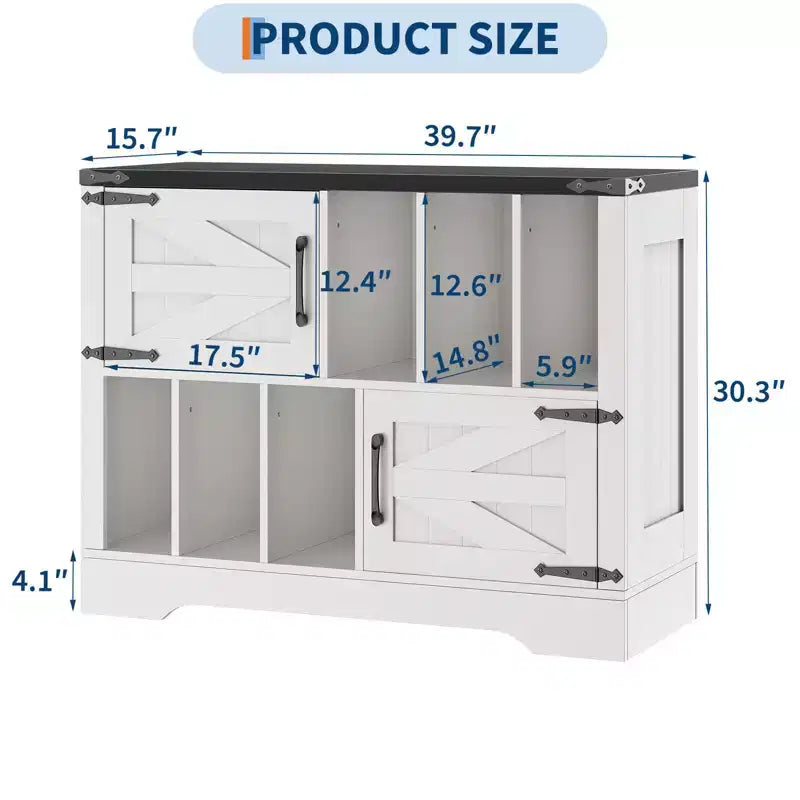 Mobile contenitore in legno stile rustico, mobile moderno per dischi in vinile, mobile porta giradischi stile metà secolo, credenza da 99 cm