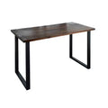Pipe Decor Skyline Trail Brown Solid Wood Desk with 28 in. Landscape Legs