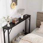 39.4 Skinny Console Table, Narrow Console Table, Behind Couch Table, Industrial-Style Sofa Table, for Living Room, Hallway