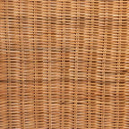 Sgabello da bancone in rattan naturale e legno di mogano, marrone noce