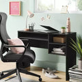 Sedia da ufficio Comfort nera - Room Essentials™: ergonomica, regolabile, schienale in rete, base a 5 ruote