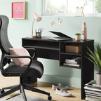 Sedia da ufficio Comfort nera - Room Essentials™: ergonomica, regolabile, schienale in rete, base a 5 ruote