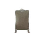 Poltrona d'Appoggio 34" in PU, Bianco Osso Vintage, Realizzata a Mano, Capitonnè, Struttura in Poliresina