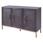 Sophia 3 Door Cabinet Antique Black - Hopper Studio: Stained Wood Veneer, Adjustable Shelves, Modern Style