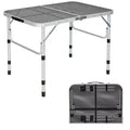 Costway Folding Grill Table for Camping Lightweight Aluminum Metal Grill Stand Table