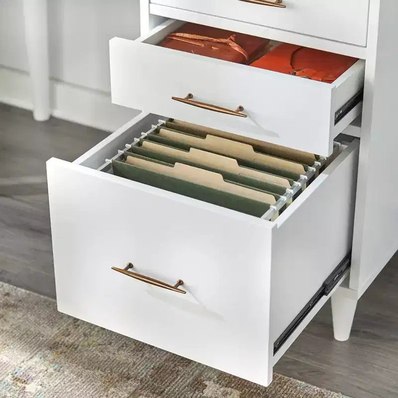 Scrivania Mid Century Modern con cassetti