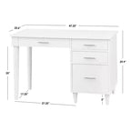 Scrivania Mid Century Modern con cassetti