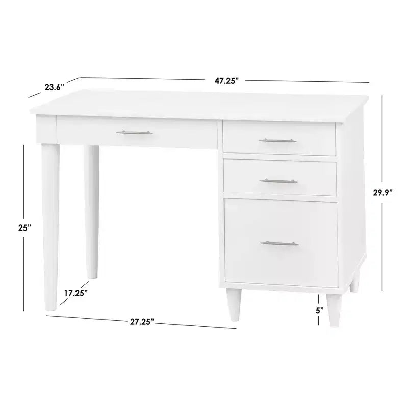 Scrivania Mid Century Modern con cassetti