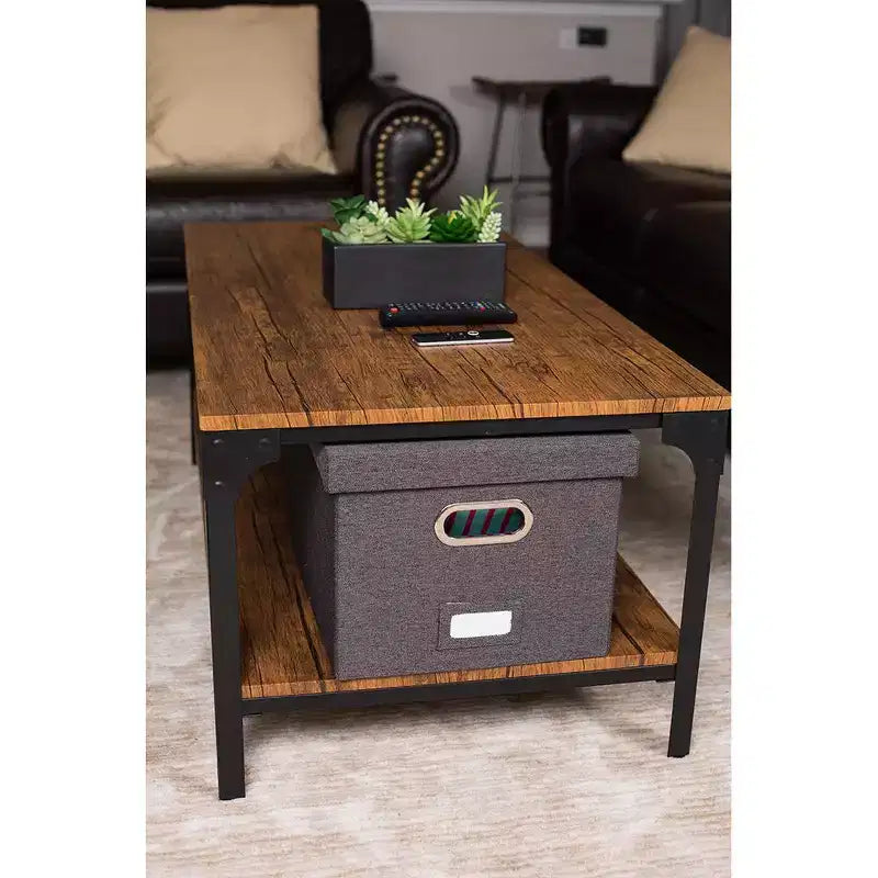 Organizer porta documenti pieghevole Internet's Best con coperchio - 1 pezzo - Carbone